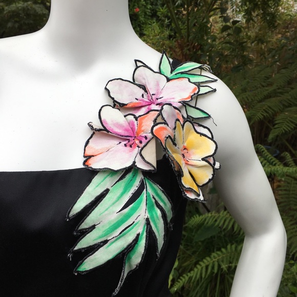 VICTOR COSTA 1-Shoulder Two-Tiered Prom/SO Dress - Picture 2 of 7